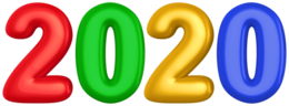 numbers & 2020 free transparent png image.