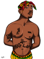 celebrities & 2pac free transparent png image.