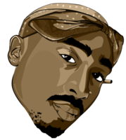 celebrities & 2pac free transparent png image.