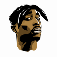 celebrities & 2pac free transparent png image.