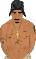 celebrities & 2pac free transparent png image.