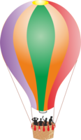 transport & Air balloon free transparent png image.