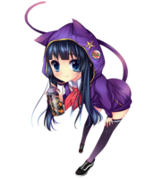 fantasy & Anime girl free transparent png image.