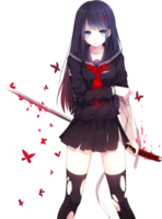 fantasy & Anime girl free transparent png image.