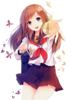 fantasy & anime girl free transparent png image.