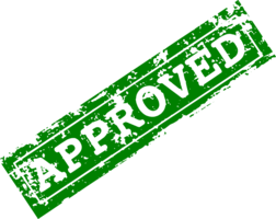 words phrases & Approved free transparent png image.