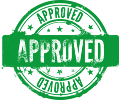 words phrases & Approved free transparent png image.