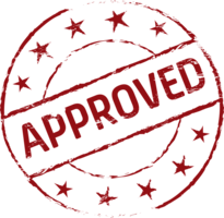 words phrases & Approved free transparent png image.