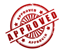 words phrases & Approved free transparent png image.