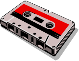 objects & Audio cassette free transparent png image.