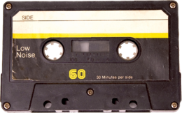 objects & Audio cassette free transparent png image.