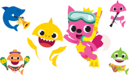 heroes & Baby Shark free transparent png image.