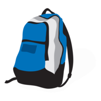 clothing & Backpack free transparent png image.