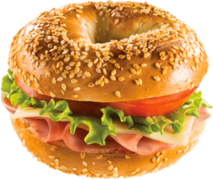 food & Bagel free transparent png image.