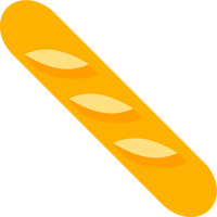 food & Baguette free transparent png image.