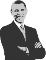 celebrities & Barack Obama free transparent png image.