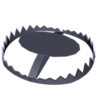 alphabet&Bear trap png image.