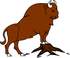 animals & Bison free transparent png image.