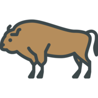 animals & bison free transparent png image.