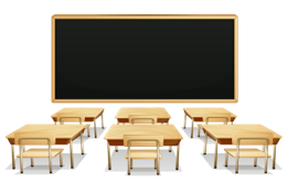 furniture & Blackboard free transparent png image.