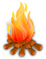 nature & Bonfire free transparent png image.