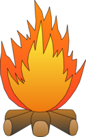 nature & Bonfire free transparent png image.