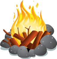 nature & Bonfire free transparent png image.