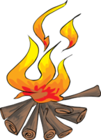 nature & Bonfire free transparent png image.