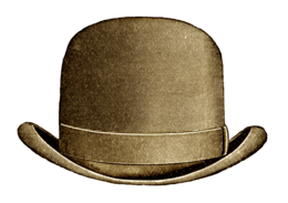 clothing & bowler hat free transparent png image.