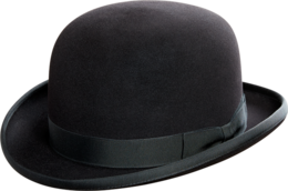 clothing & bowler hat free transparent png image.