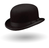 clothing & Bowler hat free transparent png image.