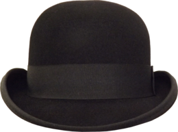 clothing & Bowler hat free transparent png image.