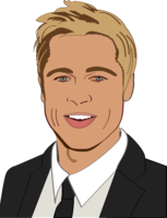 celebrities & brad pitt free transparent png image.