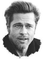 celebrities & Brad Pitt free transparent png image.