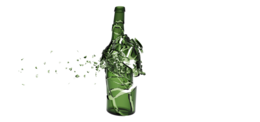 food & Broken bottle free transparent png image.