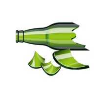 food & Broken bottle free transparent png image.