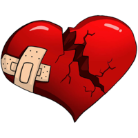 symbols & broken heart free transparent png image.