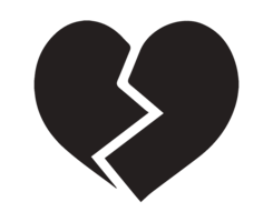 symbols & Broken heart free transparent png image.