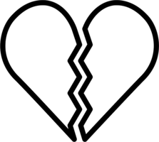 symbols & broken heart free transparent png image.