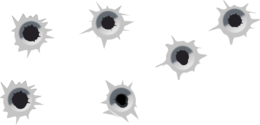 weapons & bullet holes free transparent png image.