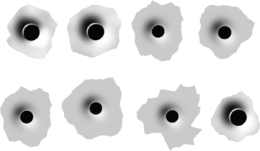 weapons & bullet holes free transparent png image.