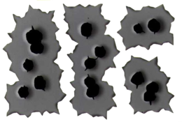 weapons & Bullet holes free transparent png image.