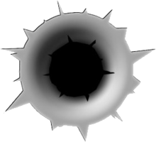 weapons & Bullet holes free transparent png image.