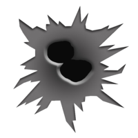 weapons & Bullet holes free transparent png image.