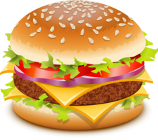 food & Burger and sandwich free transparent png image.