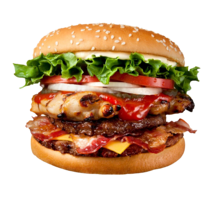 food & Burger and sandwich free transparent png image.