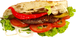 food & burger and sandwich free transparent png image.