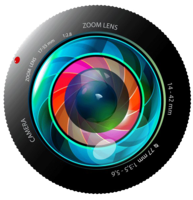 electronics & Camera lens free transparent png image.