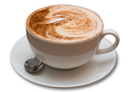 food & cappuccino free transparent png image.