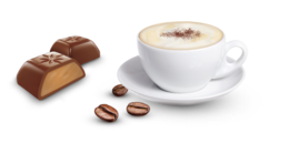 food & Cappuccino free transparent png image.